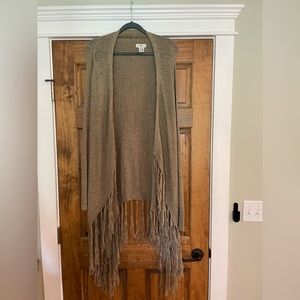 Boutique fringe cardigan